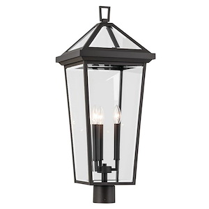 Regence - 3 Light Outdoor Post Lantern In Traditional Style-28.75 Inches Tall and 11.5 Inches Wide - 1314438
