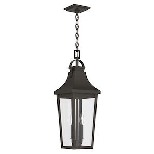 Cleary - 2 Light Outdoor Hanging Pendant-24.75 Inch Tall and 8.5 Inch Wide - 1420972