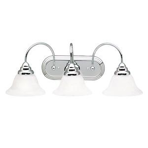 Telford - 3 light Bath Fixture - 9 inches tall by 24.75 inches wide