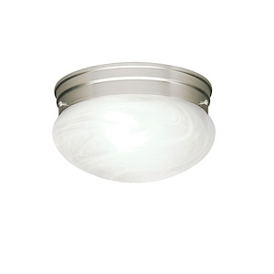 Ceiling Space - 2 Light Flush Mount - With Utilitarian Inspirations - 5.5 Inches Tall By 9.25 Inches Wide