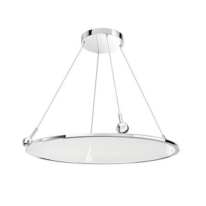 Jovian - 1 LED Edgelit Chandelier In Art Deco Style- Inches Tall and 4.71 Inches Wide