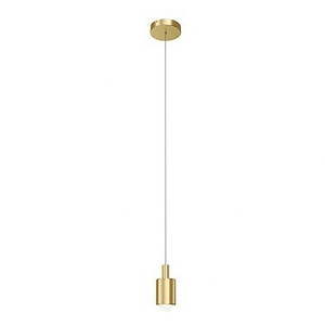 Keele - 1 LED Pendant In Art Deco Style- Inches Tall and 8.05 Inches Wide