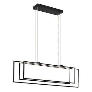 Jestin - 130W 3 LED Linear Chandelier In Minimalist Style-12.75 Inches Tall and 5.75 Inches Wide