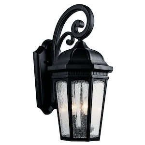 Courtyard - 3 light Outdoor X-Large Wall Mount - with Traditional inspirations - 22.25 inches tall by 10.25 inches wide - 409901