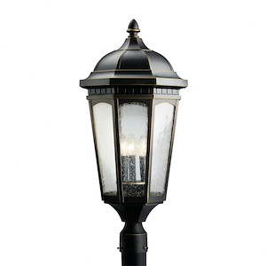 Courtyard - 3 light Post - with Traditional inspirations - 27 inches tall by 12.25 inches wide - 93749
