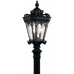Tournai - 3 light Post - 27 inches tall by 11.75 inches wide