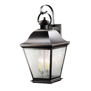 Mount Vernon - 4 light X-Large Outdoor Wall Lantern - with Traditional inspirations - 27.75 inches tall by 13 inches wide