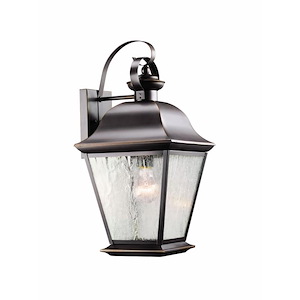 Mount Vernon - 1 light Large Outdoor Wall Lantern - with Traditional inspirations - 19.5 inches tall by 9.5 inches wide - 391759