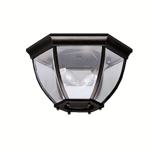 Townhouse - 2 light Outdoor Flush Mount - 7 inches tall by 12 inches wide