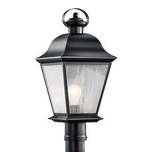 Mount Vernon - 1 light Outdoor Post Lantern - with Traditional inspirations - 20.75 inches tall by 9.5 inches wide