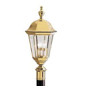 Lifebrite - 3 Light Post Mount - With Traditional Inspirations - 25.25 Inches Tall By 11.25 Inches Wide