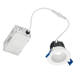 Direct To Ceiling - 8W 1 Led Round Mini Recessed Downlight - With Utilitarian Inspirations - 2.5 Inches Tall By 2 Inches Wide