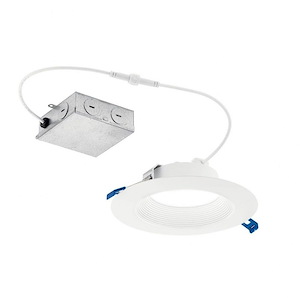Direct To Ceiling - 312W 24 Led Round Recessed Downlight - With Utilitarian Inspirations - 2 Inches Tall By 8 Inches Wide - 1216836