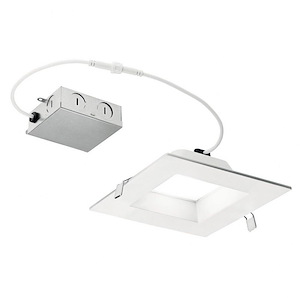 Direct To Ceiling - 312W 24 Led Square Recessed Downlight - With Utilitarian Inspirations - 2 Inches Tall By 8 Inches Wide - 1216719