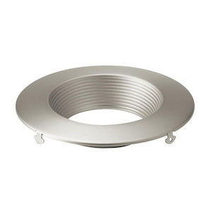Direct to Ceiling - Round Recessed Downlight Trim - with Utilitarian inspirations - 1 inches tall by 5.25 inches wide - 1025572