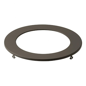 Direct to Ceiling - Round Slim Downlight Trim - with Utilitarian inspirations - 0.5 inches tall by 7 inches wide - 1025580