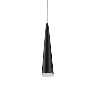 Mina - 9W LED Cone Pendant-12 Inches Tall and 2.75 Inches Wide