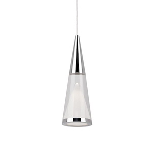 Malabar - 6W LED Cone Pendant-9.5 Inch Tall and 3 Inch Wide - 1287940