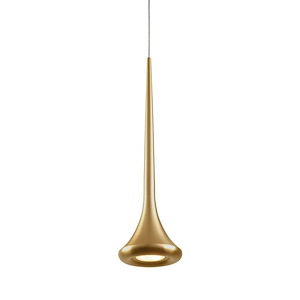 Bach - 9W LED Pendant-19 Inches Tall and 5 Inches Wide