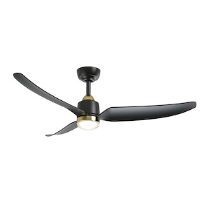 Hugo - 3 Blade Ceiling Fan with Light Kit-12.88 Inch Tall and 52 Inch Wide - 1373066
