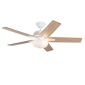 Erikson - 5 Blade Ceiling Fan with Light Kit and 4.5 Inches Rod-12.63 Inch Tall and 52 Inch Wide - 1342917