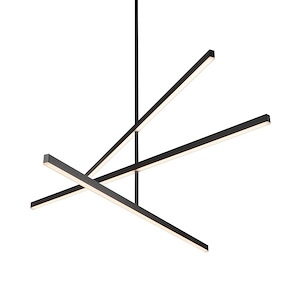 Vega - 72W LED Linear Chandelier-16.5 Inches Tall and 0.75 Inches Wide