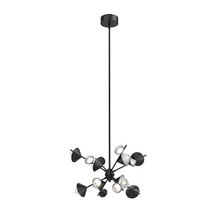 Geode - 62W LED Chandelier-14.25 Inches Tall and 25 Inches Wide