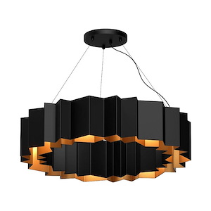 Akira - 7 Light Chandelier-7.13 Inches Tall and 30.13 Inches Wide