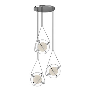 Aries - 37W LED Chandelier-12 Inches Tall and 28 Inches Wide