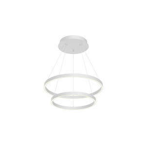 Cerchio - 113W LED Chandelier-1.5 Inches Tall and 23.63 Inches Wide