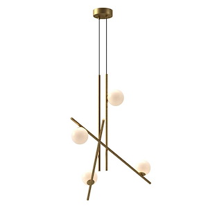 Amara - 21W LED Chandelier-27.13 Inches Tall and 18.38 Inches Wide