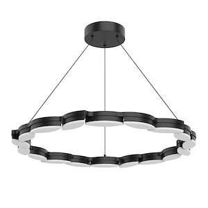 Poplar - 124W LED Chandelier-2.38 Inches Tall and 34 Inches Wide