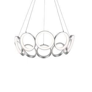 Oros - 100W LED Chandelier-7.88 Inches Tall and 29.13 Inches Wide - 1287930