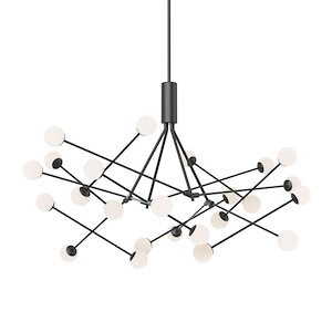 Moto - 70W LED Chandelier-33.63 Inches Tall and 55.63 Inches Wide