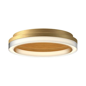 Calix - 28W LED CCT Selectable Flush Mount-3.25 Inches Tall and 15.75 Inches Wide
