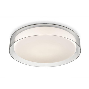 Aston - 32W LED Flush Mount-3.75 Inches Tall and 18 Inches Wide