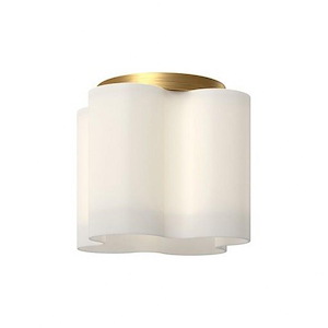 Clover - 13W LED Flush Mount-7.88 Inches Tall and 8.38 Inches Wide