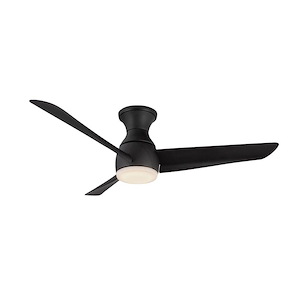 Thalia - 3 Blade Flush Ceiling Fan with Light Kit-14.13 Inch Tall and 54 Inch Wide - 1343235