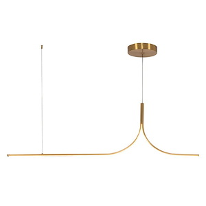 Thread - 30W LED Linear Pendant-17 Inch Tall and 59.13 Inch Length - 1397355