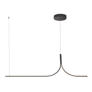 Thread - 30W LED Linear Pendant-17 Inch Tall and 1.25 Inch Wide - 1365489