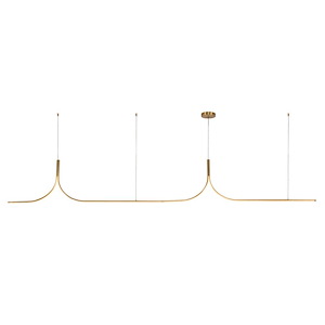 Thread - 60W LED Linear Pendant with Remote-17 Inch Tall and 118.13 Inch Length - 1397344