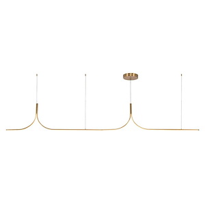Thread - 60W LED Linear Pendant-17 Inch Tall and 118.13 Inch Length - 1397349