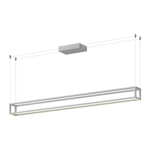 Plaza - 80W LED Linear Pendant-4.63 Inches Tall and 4.63 Inches Wide