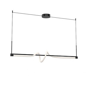 Cursive - 27W LED Linear Pendant-13.13 Inches Tall and 5.25 Inches Wide