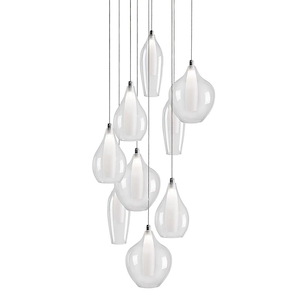 Victoria - 25W LED Pendant-131 Inches Tall and 18.5 Inches Wide