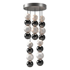 Onyx - 45W 5 LED Pendant-15.13 Inches Tall and 14.63 Inches Wide