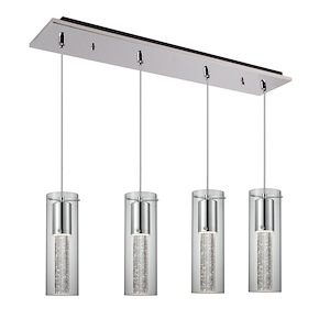 Champagne - 34W LED Pendant-16.25 Inch Tall and 5.13 Inch Wide - 1388450