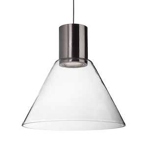 Vanier - 9W LED Pendant-11.75 Inches Tall and 11 Inches Wide