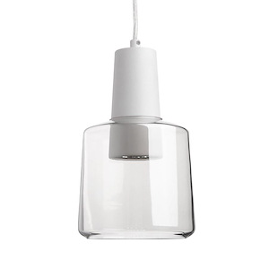 Samson - 9W LED Pendant-8.88 Inches Tall and 5.88 Inches Wide
