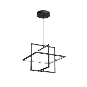 Mondrian - 84W LED Pendant-17 Inches Tall and 19.38 Inches Wide